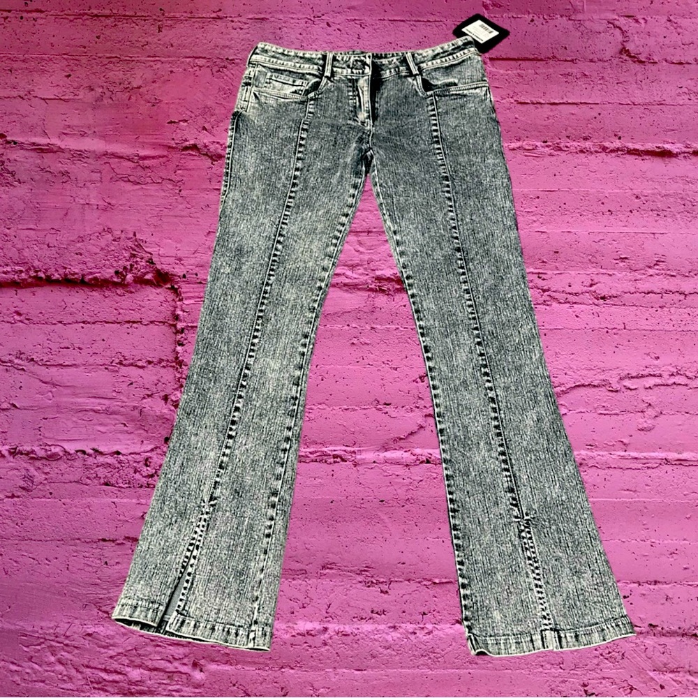 Norma Kamali Denim/6/34 inseam VELCRO closure with zipper